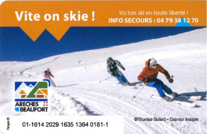 carte VOS Carte Vite on skie