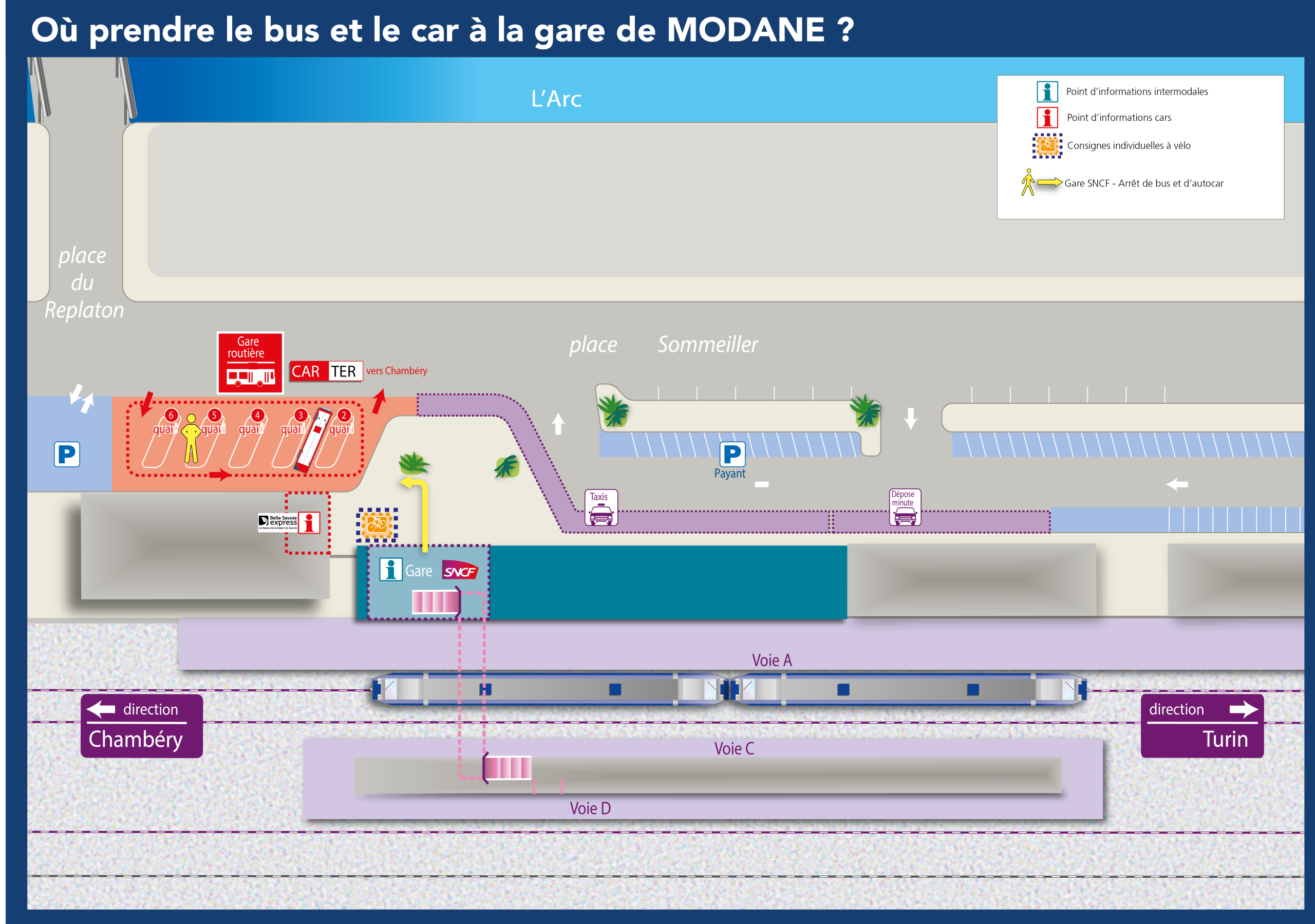 Plan_Gare_Modane_SNCF-01 Plan gare Bourg-Saint-Maurice © SNCF